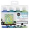 American Crafts Color Pour Pre-Mixed Paint Kit 4/Pkg-Sea Glass Pearlescent